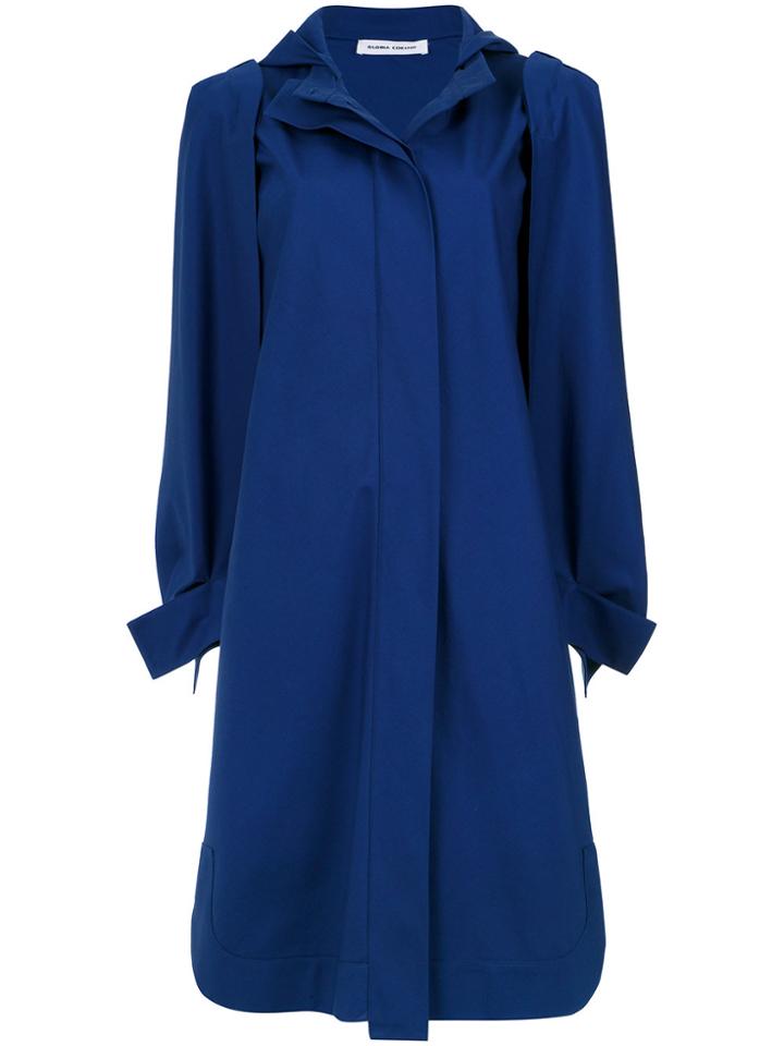 Gloria Coelho Hooded Dress - Blue