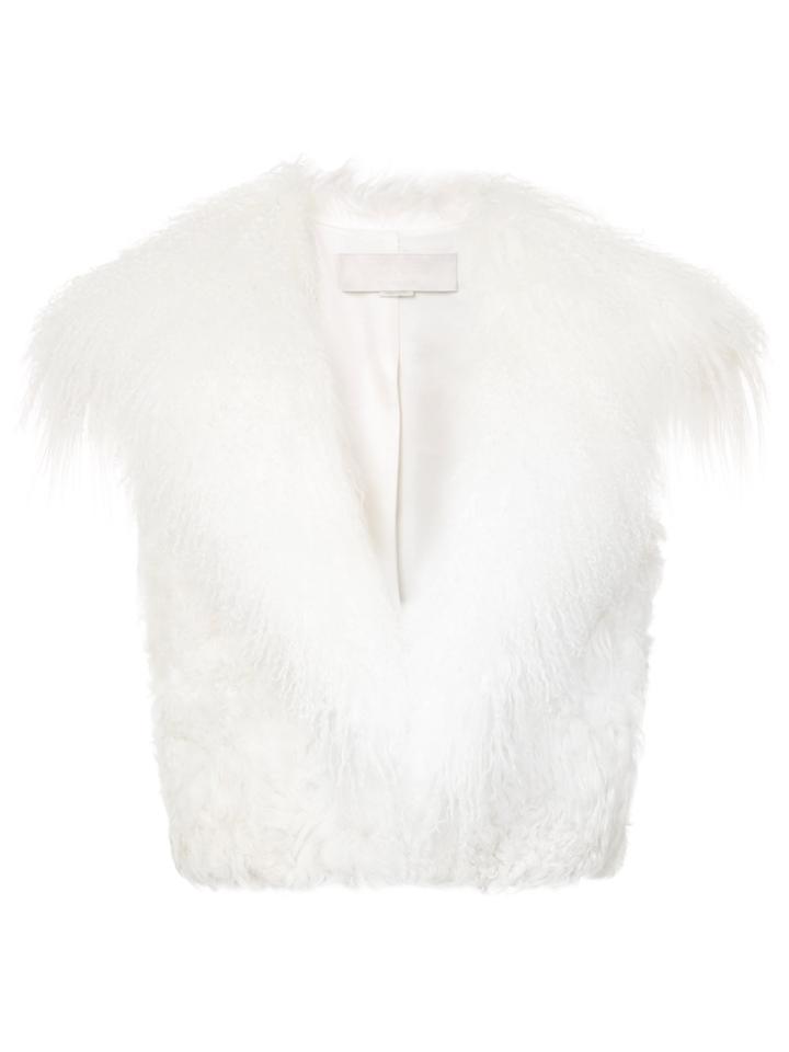 Monse Shearling Vest - White