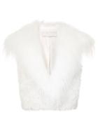 Monse Shearling Vest - White