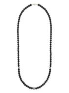 Nialaya Jewelry Beaded Necklace, Men's, Black