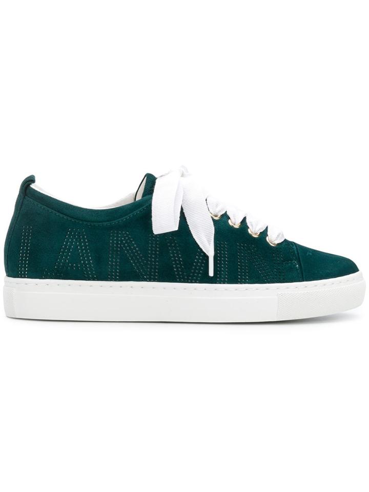 Lanvin Logo Low-top Sneakers - Blue