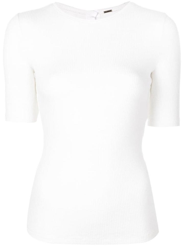 Adam Lippes Fitted Jersey T-shirt - Neutrals