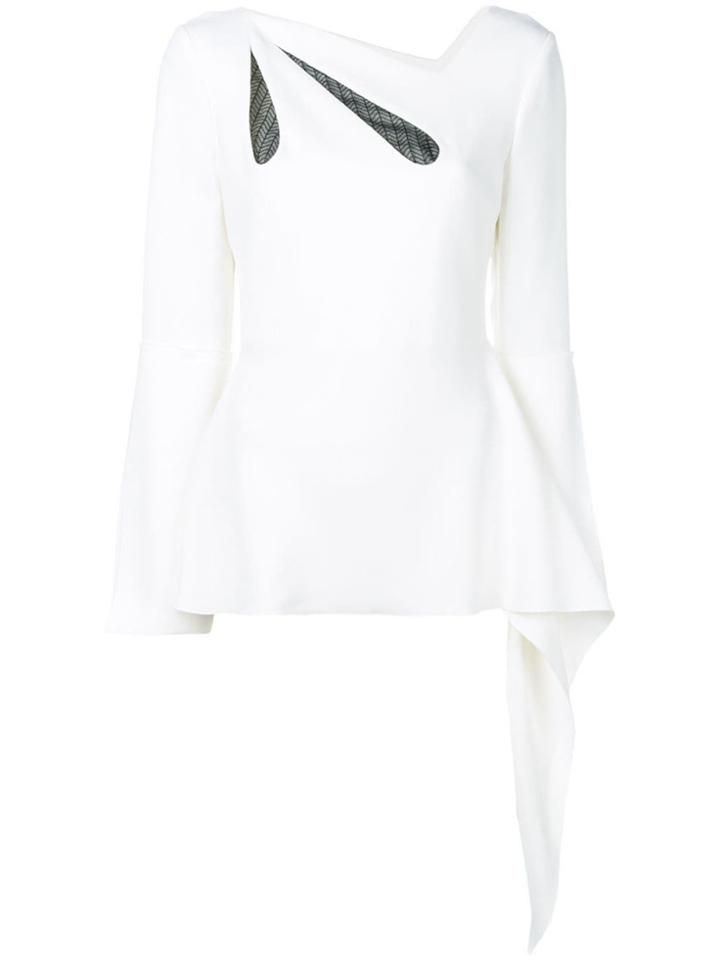 Roland Mouret Leighton Top - White