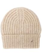 Jacob Cohen Ribbed Beanie - Neutrals
