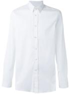 Prada Classic White Shirt, Men's, Size: 38, Cotton/polyamide/spandex/elastane