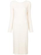 H Beauty & Youth Ribbed Midi Dress - White