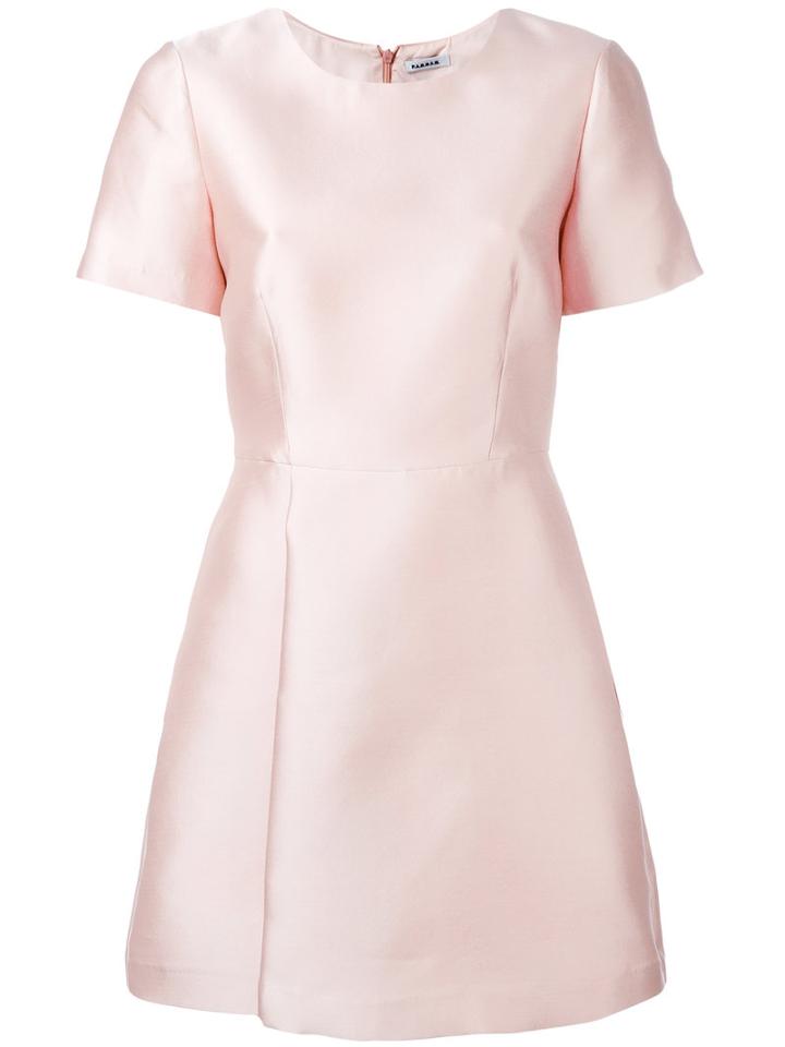 P.a.r.o.s.h. Metallic Dress, Women's, Size: Large, Nude/neutrals, Silk/polyester/acetate/viscose