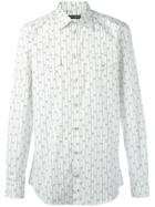Dolce & Gabbana Striped Floral Shirt - White