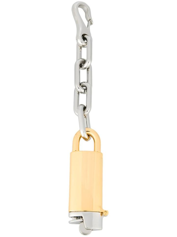 Alexander Wang Lighter Bag Charm, Women's, Metallic, Metal