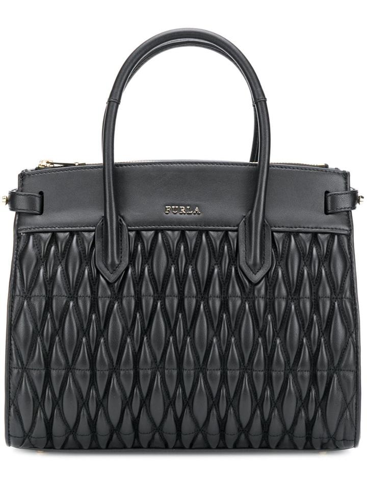 Furla Pin Cometa Tote Bag - Black