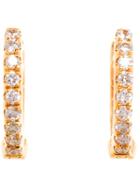Rosa De La Cruz 18k Yellow Gold And Diamond Earrings