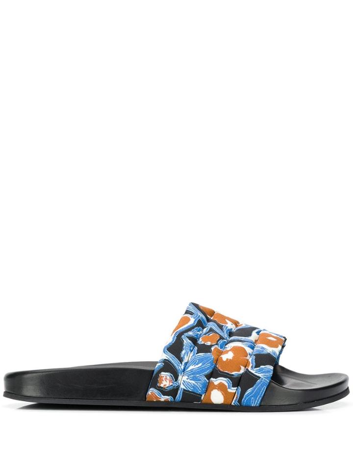 Christian Wijnants Colour-block Slides - Black