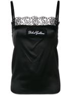 Dolce & Gabbana Lace Trim Vest - Black