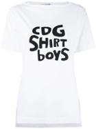 Comme Des Garçons Shirt Slogan T-shirt, Women's, Size: Large, White, Cotton