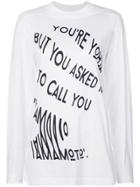 Y-3 Long-sleeved Graphic Top - White