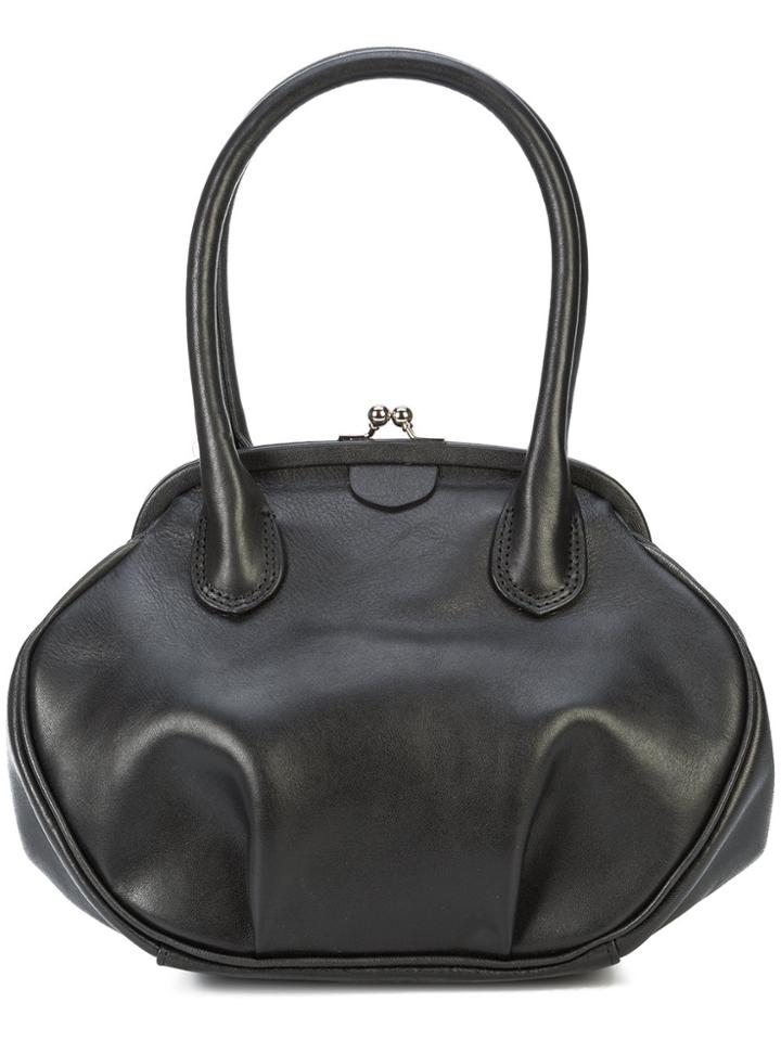 Y's Round Clasp Bag - Black