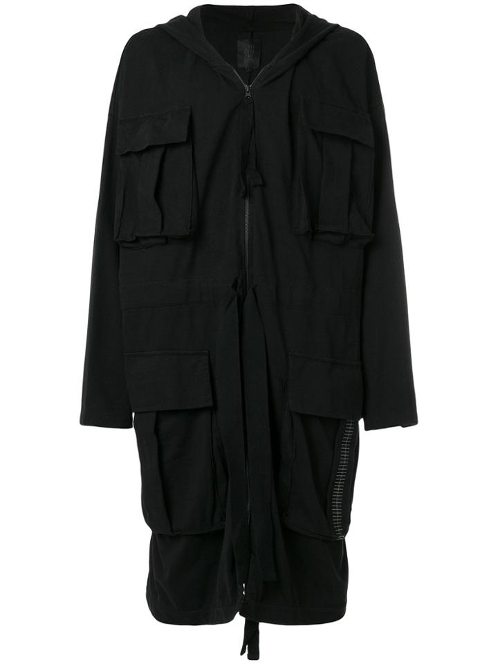 Thom Krom Long Oversized Pocket Coat - Black