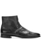 Santoni Slip-on Ankle Boots - Black