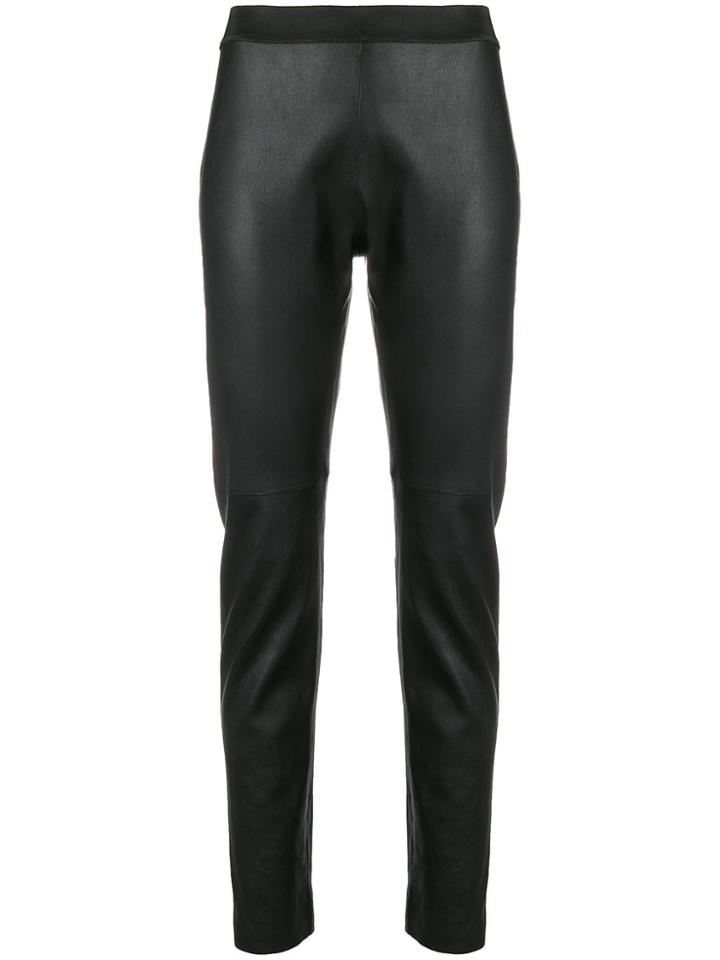 P.a.r.o.s.h. Slim Fit Stretch Trousers - Black