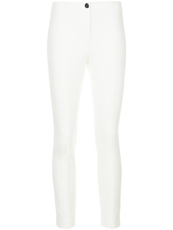 Theory Mid Rise Skinny Trousers - White