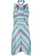 Missoni Pre-owned Abstract Print Scarf Dress - Blue