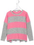 Il Gufo Striped Jumper, Girl's, Size: 8 Yrs, Grey