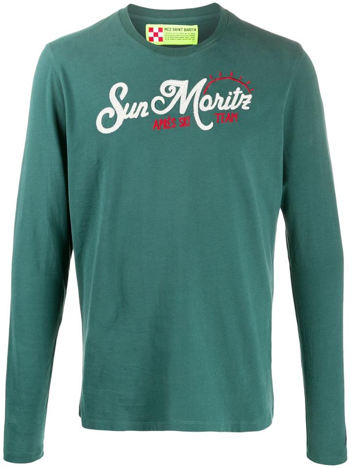 Mc2 Saint Barth Moritz Long Sleeved T-shirt - Green