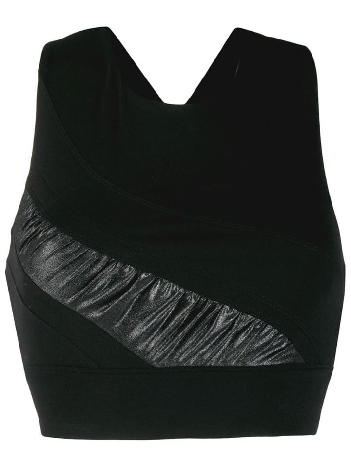 No Ka' Oi Criss-cross Back Sport Top - Black