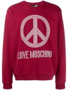 Love Moschino Peace & Love Sweatshirt - Red