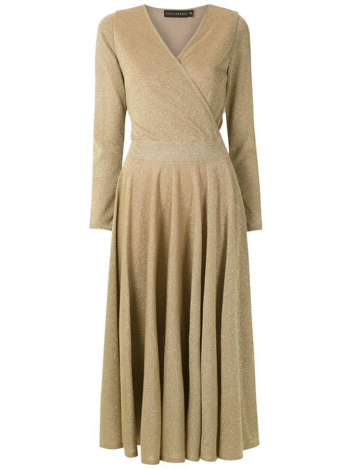 Cecilia Prado Vestido Midi Inara - Gold