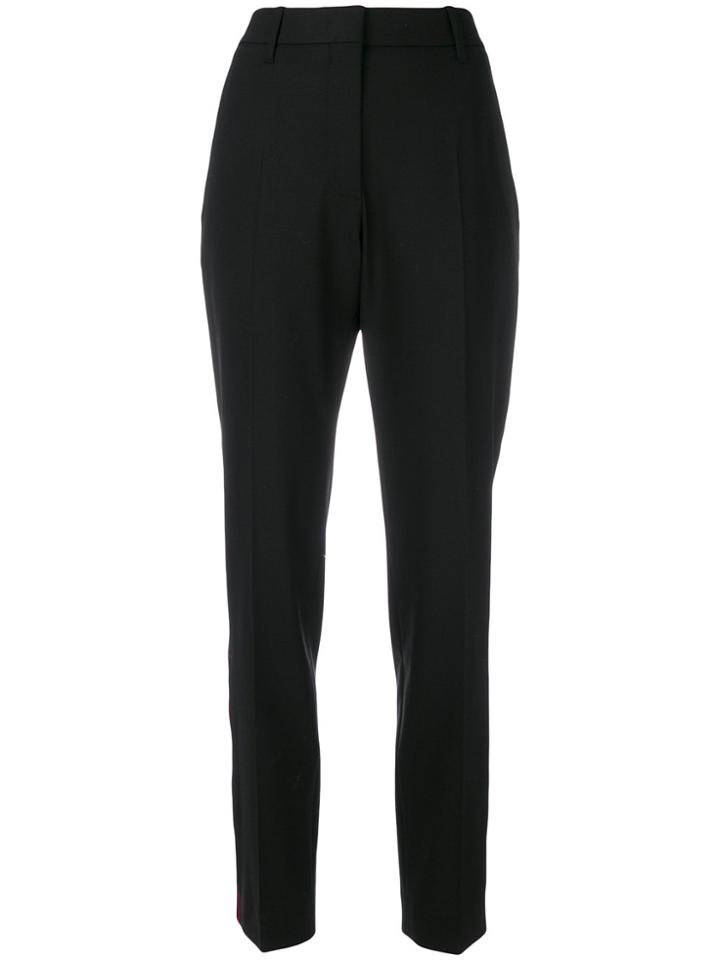 Calvin Klein Side Stripe Tapered Trousers - Black