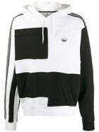 Adidas Colour-block Print Hoodie - White
