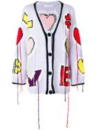Philosophy Di Lorenzo Serafini Oversized Love Cardigan - Pink & Purple