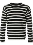 S.n.s. Herning Striped Knitted Sweater - Black