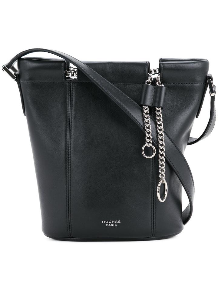 Rochas - Small Bucket Bag With Chain - Women - Calf Leather - One Size, Black, Calf Leather
