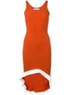 Esteban Cortazar Ribbed Tank Dress - Orange