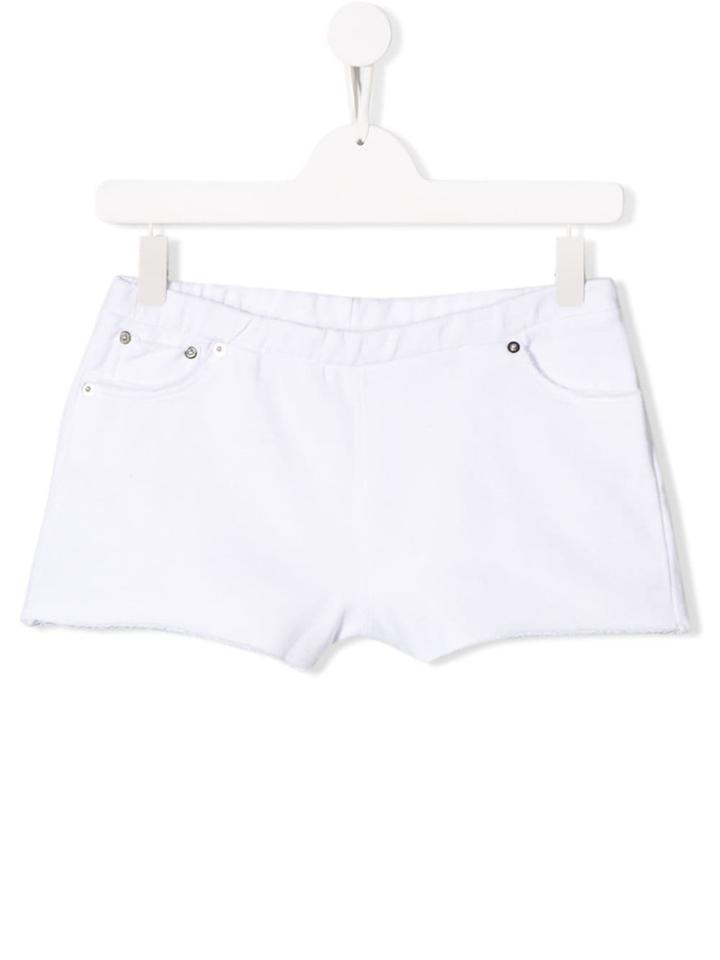 Douuod Kids Teen Classic Denim Shorts - White