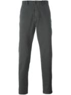 Transit Chino Trousers, Men's, Size: Medium, Grey, Cotton/spandex/elastane