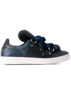 Moncler Fur Trainers - Blue