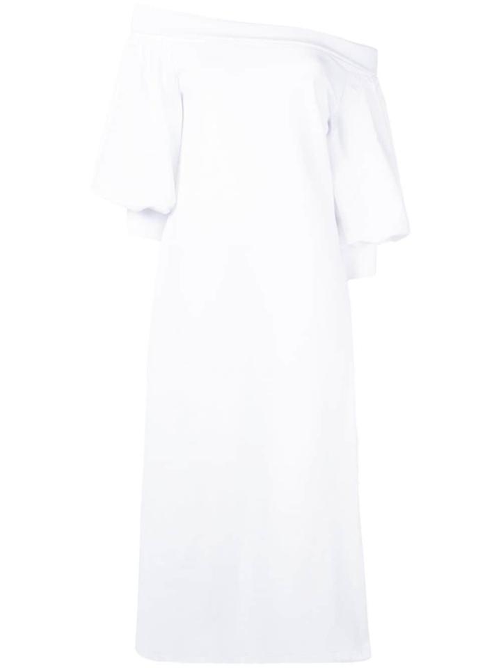Goen.j Off-shoulder Jersey Dress - White