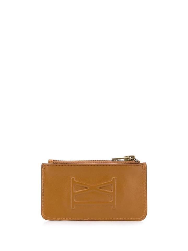 Ami Paris Zipped Cardholder - Brown