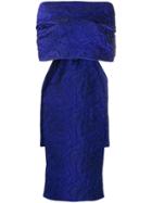 Talbot Runhof Kania Stole - Blue