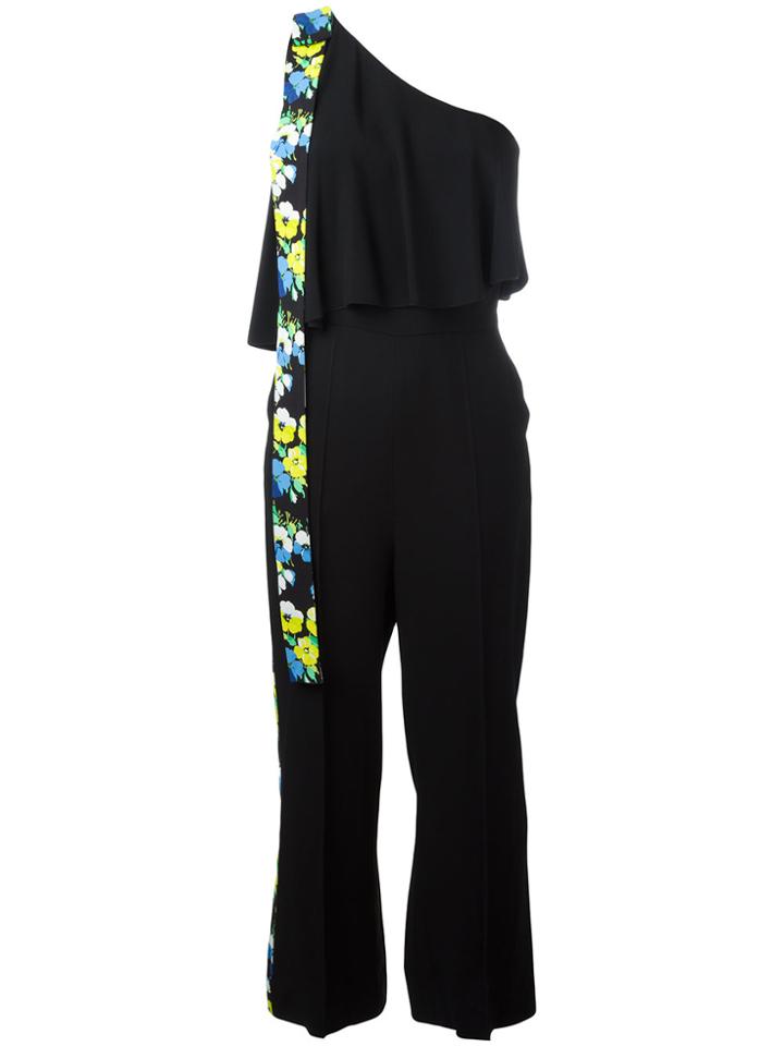 Msgm Asymmetric Jumpsuit - Black