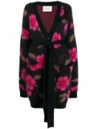 La Doublej Hawaiian Flower Cardi-coat - Purple