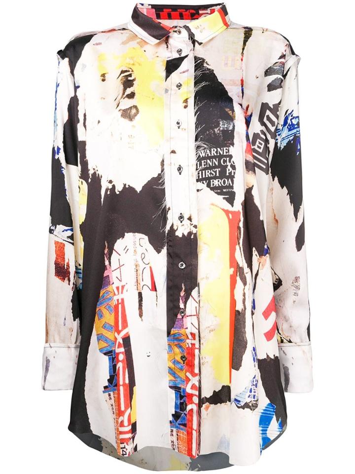 Marques'almeida Poster Print Shirt - Unavailable