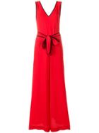 Dvf Diane Von Furstenberg Contrast Trim Dress - Red