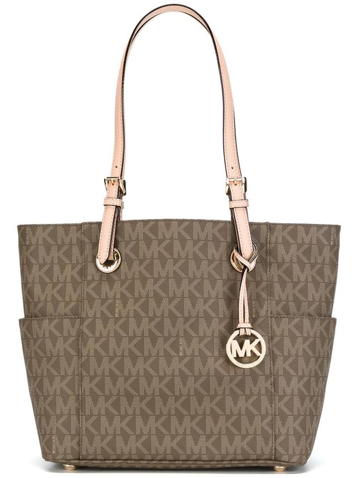 Michael Michael Kors 'jet Set Travel' Tote, Women's, Brown, Pvc