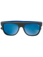 Retrosuperfuture 'flat Top Francis Squadra' Sunglasses, Adult Unisex, Black, Acetate