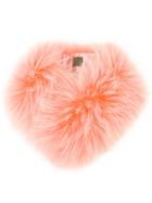 Mr & Mrs Italy Fur Collar, Women's, Pink/purple, Polyester/racoon Fur