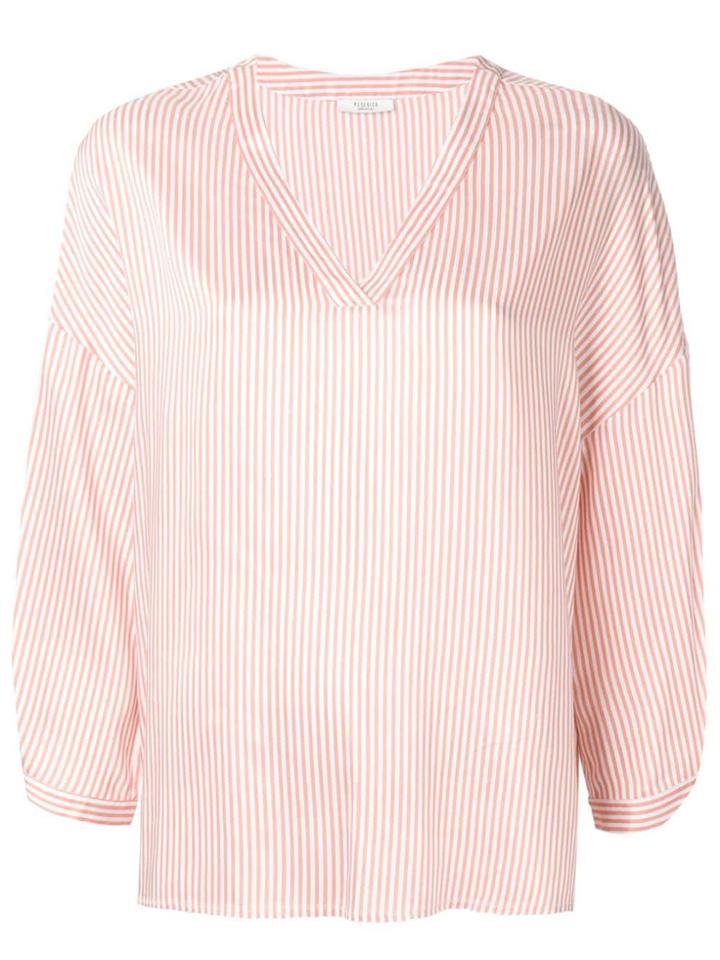 Peserico Striped Shirt - Orange